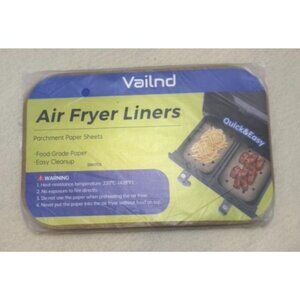 Va1nd Air Fryer Liners 200PCS  Parchment Paper Sheets For Air Fryers  Non-Stick